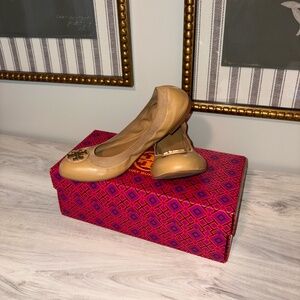 Tory Burch Sand/Gold Ballet Flat
